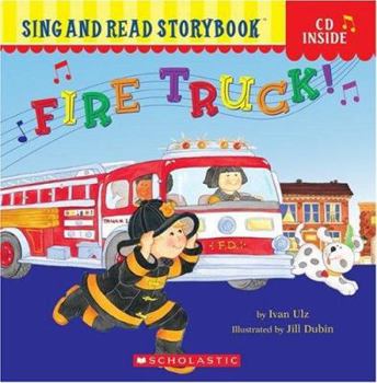 Paperback Fire Truck! [With CD] Book