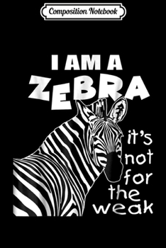 Paperback Composition Notebook: Zebra Ribbon's Not For The Weak Suppor CVID Awareness Journal/Notebook Blank Lined Ruled 6x9 100 Pages Book