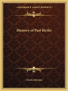 Paperback Memory of Past Births Book