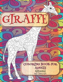 Paperback Coloring Book for Adults Art Therapy - Animals - Giraffe Book
