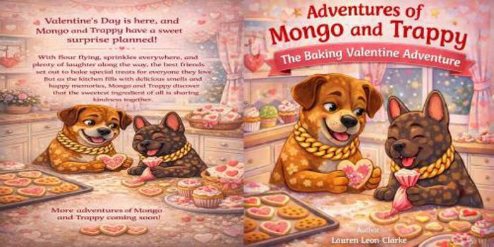 Paperback Adventures of Mongo and Trappy: The Baking Valentine Adventure Book