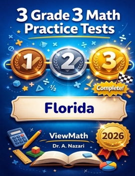 Paperback 3 Florida FAST Grade 3 Math Practice Tests: Full-Length Test Prep with Detailed Answer Explanations Book