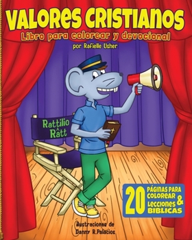 Paperback Valores Cristianos: Libro para colorear y devocional [Spanish] Book