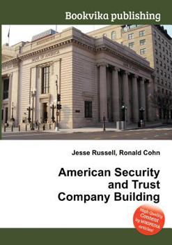 Paperback American Security and Trust Company Building Book