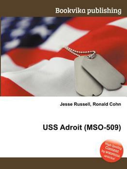 Paperback USS Adroit (Mso-509) Book