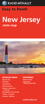 Map Rand McNally Easy to Read! New Jersey State Map Book