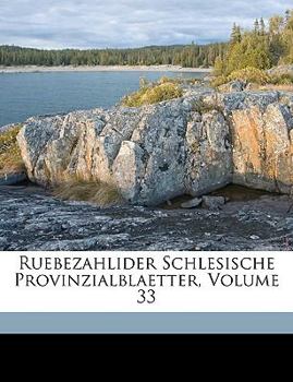 Paperback Ruebezahlider Schlesische Provinzialblaetter, Erstes Stueck [German] Book