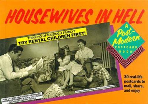 Paperback Housewives in Hell a Postmodern Postcard Book