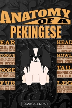 Anatomy Of A Pekingese: Pekingese 2020 Calendar - Customized Gift For Pekingese Dog Owner