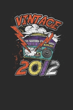 Vintage 2012: Dotted Bullet Notebook – Birthday Gift or Anniversary Gift Idea