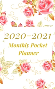 Paperback 2020-2021 Monthly Pocket Planner: A classic 2-year Monthly Small Purse Calendar Planner January - December 2020-2021 Notebook Journal Diary For To do Book