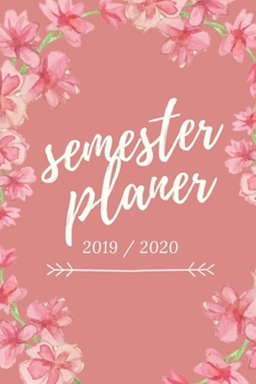 Semester Planer 2019 / 2020: A5 Coole Geschenkidee PUNKTIERT zum Studium | Notizbuch für Studenten | Studienbeginn | Erstes Semester | Pruefung | Geburtstag | Terminkalender (German Edition)
