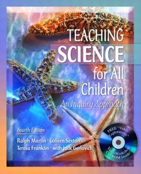 Hardcover Teaching Science for All Children: An Inquiry Approach [With CDROM] Book