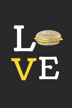 Paperback Love: Best Gift for Bagel Lovers, 6x9 inch 100 Pages Christmas & Birthday Gift / Journal / Notebook / Diary Book