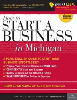 Paperback How to Start a Business in Michigan Book