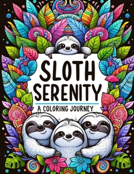 Paperback Sloth Serenity: A Coloring Journey Book