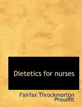 Paperback Dietetics for Nurses Book