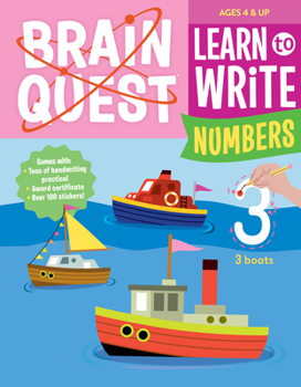 Paperback Brain Quest Learn to Write: Numbers Book