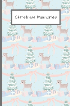 Christmas Memories: Journal For Christmas, Notebook For Adults, Teens, Children/Kids - Plaid Red Design, Reindeer - 120 Lined Pages - 6 x 9 (Composition Book, Writing Pad)
