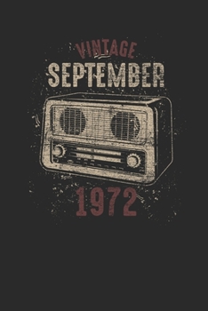 Vintage September 1972: Graph Paper Notebook – Birthday Gift or Anniversary Gift Idea