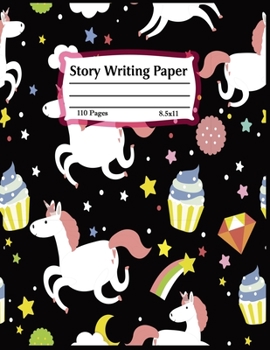 Paperback Story writing paper: Grades K-2 and k-3: Primary Composition Half Page Lined Paper with Drawing Space (8.5" x 11" Notebook), Learn To Write Book