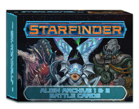 Game Starfinder Alien Archive 1 & 2 Battle Cards Book