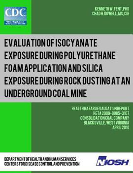 Paperback Evaluation of Isocyanate Exposure during Polyurethane Foam Application and Silica Exposure during Rock Dusting at an Underground Coal Mine: Health Haz Book