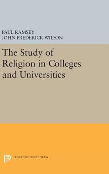 Hardcover The Study of Religion in Colleges and Universities Book
