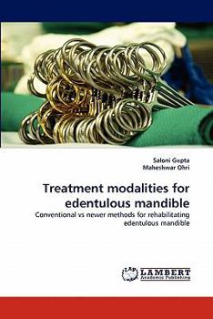 Paperback Treatment modalities for edentulous mandible Book