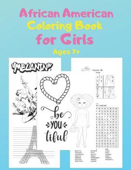 Paperback African American Coloring Book for Girls Book