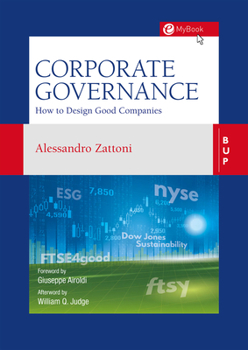 Paperback Corporate Governance: How to Design Good Companies Book