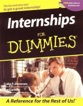 Paperback Internships for Dummies? Book