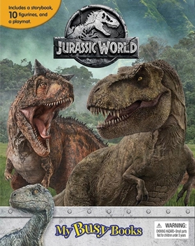 Phidal - Jurassic World My Busy Books -10 Figurines and a Playmat - Book  of the My Busy Books