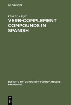 Hardcover Verb-Complement Compounds in Spanish Book