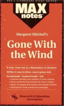 Paperback Gone with the Wind (Maxnotes Literature Guides) Book