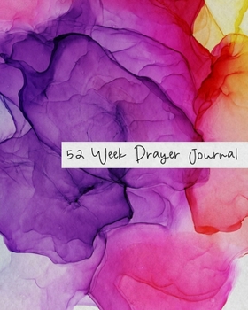 52 Week Prayer Journal: with Prompts for Women to Write in - Purple Ink Swirl
