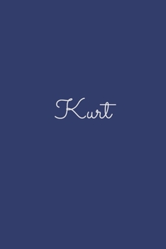 Kurt: notebook with the name on the cover, elegant, discreet, official notebook for notes, dot grid notebook,