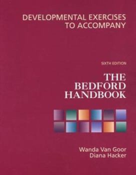 Paperback Developmental Exercises to Accompany The Bedford Handbook Book