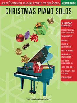 Paperback Christmas Piano Solos: Second Grade Book