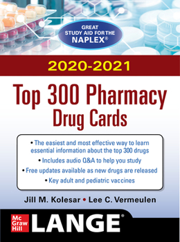 Paperback McGraw-Hill's 2020/2021 Top 300 Pharmacy Drug Cards Book