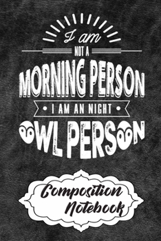 Paperback Composition Notebook: 110 Blank Lined Papers - 6x9 Personalized Customized Owl Composition Notebook Journal Gift For Owl Lovers Book