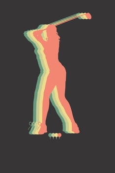 Notebook: Golfer Golfing Girl Gift Dot Grid 6x9 120 Pages