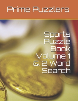 Paperback Sports Puzzle Book Volume 1 & 2 Word Search [Large Print] Book