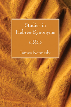 Paperback Studies in Hebrew Synonyms Book