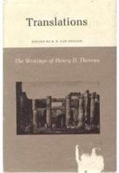 Hardcover The Writings of Henry David Thoreau: Translations. Book