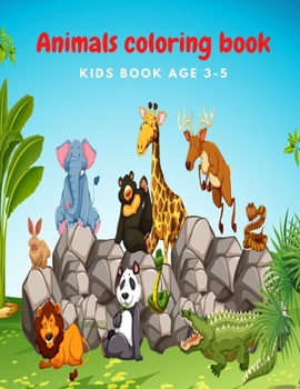 Paperback Animals Coloring Book, Kids Book Age 3-5 Book