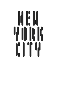 Paperback New York City Awesome Sci Fi Style Design 120 Page Notebook Lined Journal Book