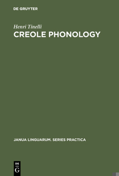 Hardcover Creole Phonology Book