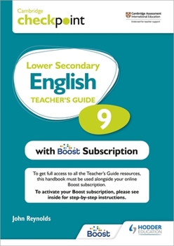 Paperback Cambridge Checkpoint Lower Secondary English Teacher's Guide 9 with Boost Subscription: Hodder Education Group Book