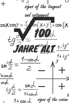 Paperback 100 Jahre alt: 10. Geburtstag Liniertes Mathe Wurzel Geburtstags Notizbuch oder G?stebuch Geschenk liniert - Journal mit Linien [German] Book